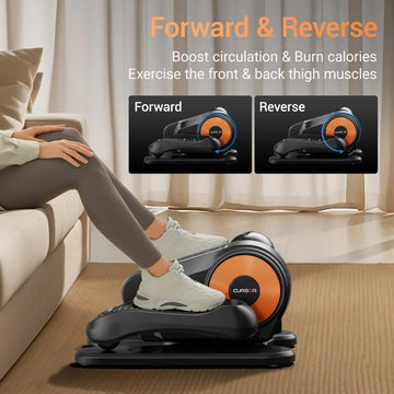 Electric Under Desk Elliptical – 12-Speed Seated Pedal Exerciser with Remote