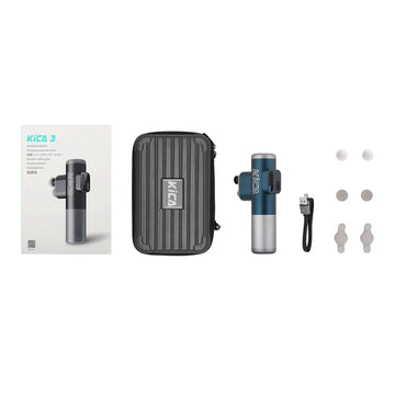 KICA 3 Double Head Massage Gun – 3 Modes, 20H Battery, 6 Heads