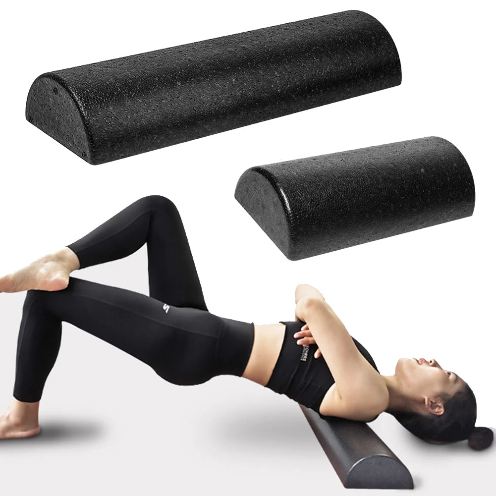 Half Round EVA Foam Roller for Balance & Muscle Relief – 30/45cm