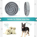 Slow Feeder Dog Bowl – Large Non-Slip Puzzle Bowl for Fast Eaters