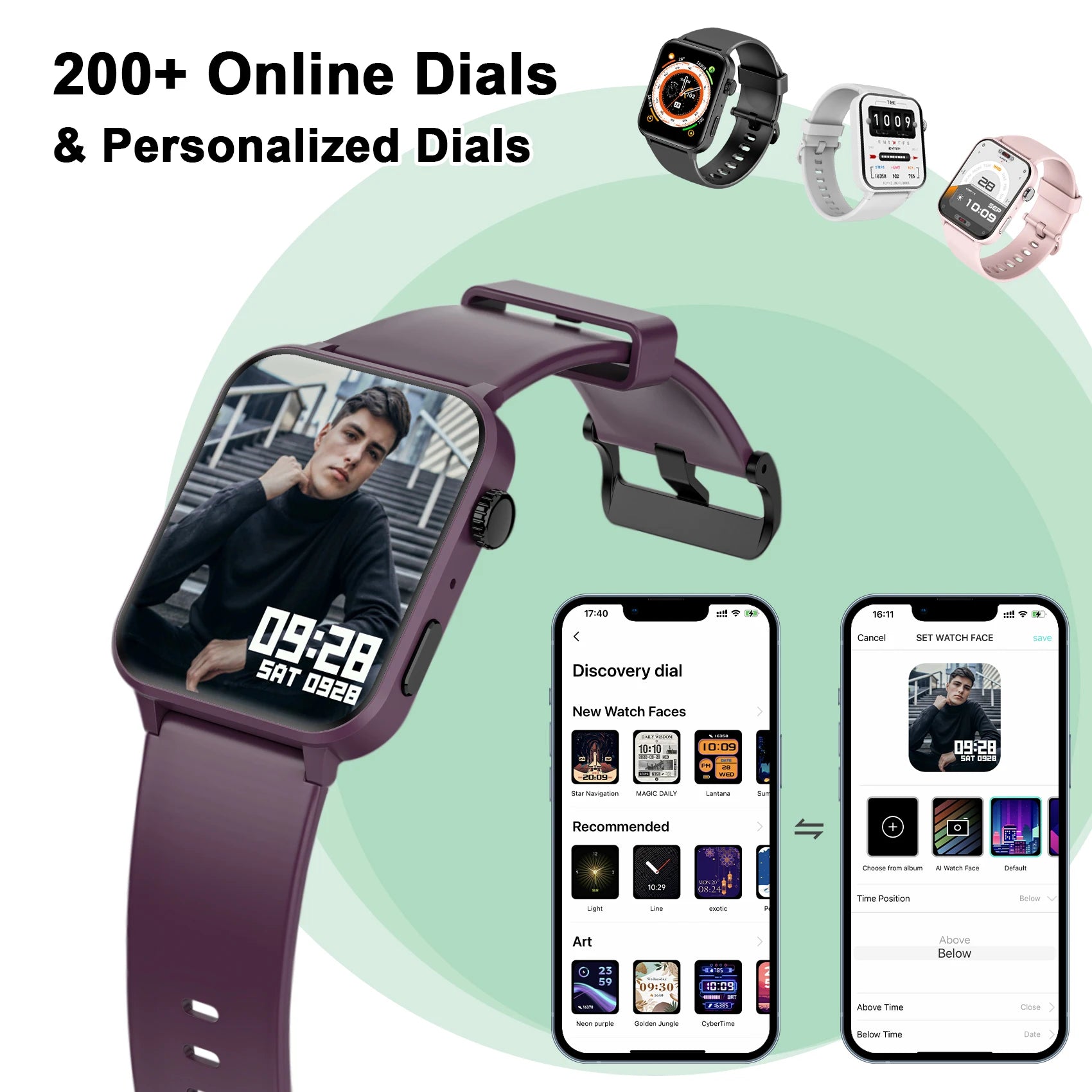 Smartwatch 1.83'' HD Screen with Bluetooth Calling & Fitness Tracker
