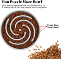 Slow Feeder Dog Bowl – Large Non-Slip Puzzle Bowl for Fast Eaters