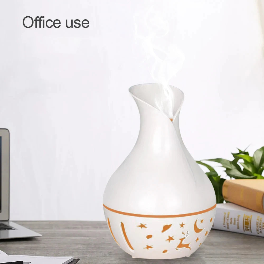 Mini USB Aroma Diffuser – 200ml Ultrasonic Cool Mist Humidifier