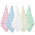 Muslin Baby Washcloths & Towels – 10 Pack Soft Cotton for Newborns