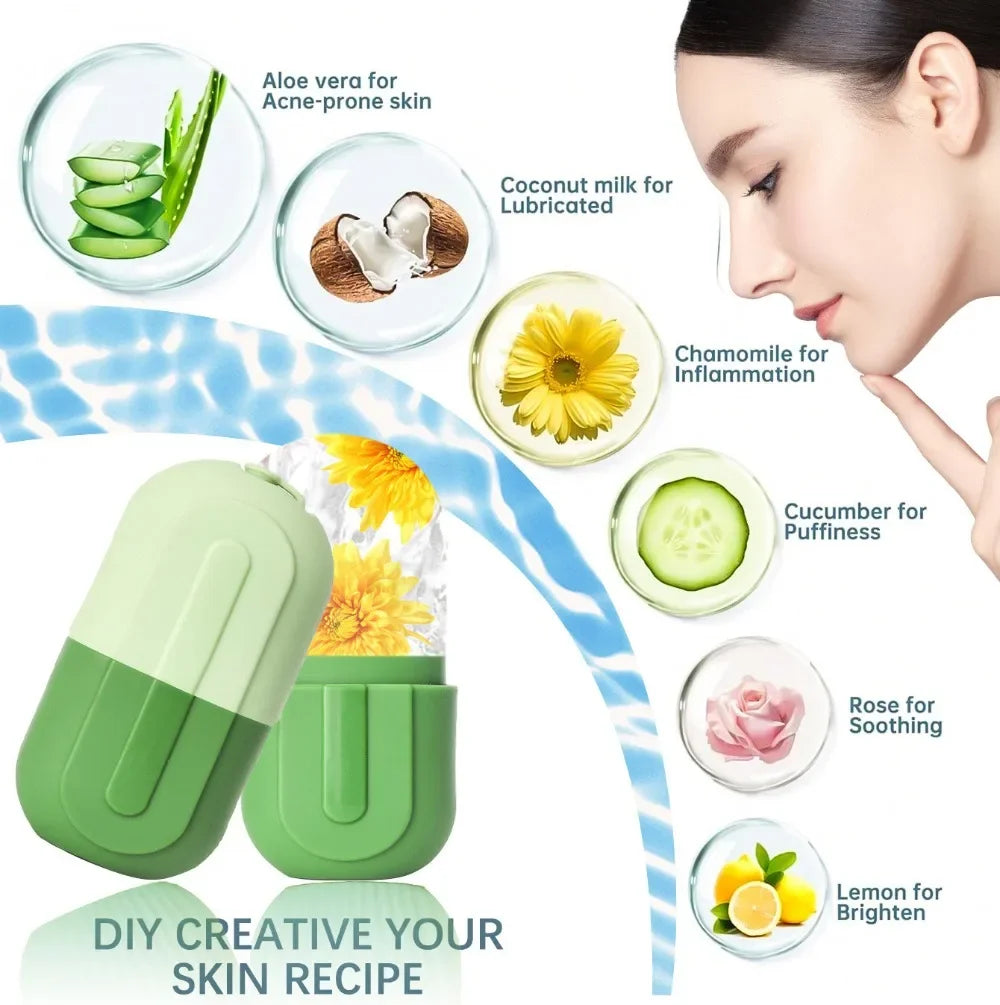 Ice Face Roller – Silicone Facial Lifting & Contouring Tool