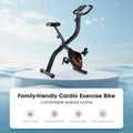 Folding Recumbent Exercise Bike – Stationary Bike with LCD & Phone Holder