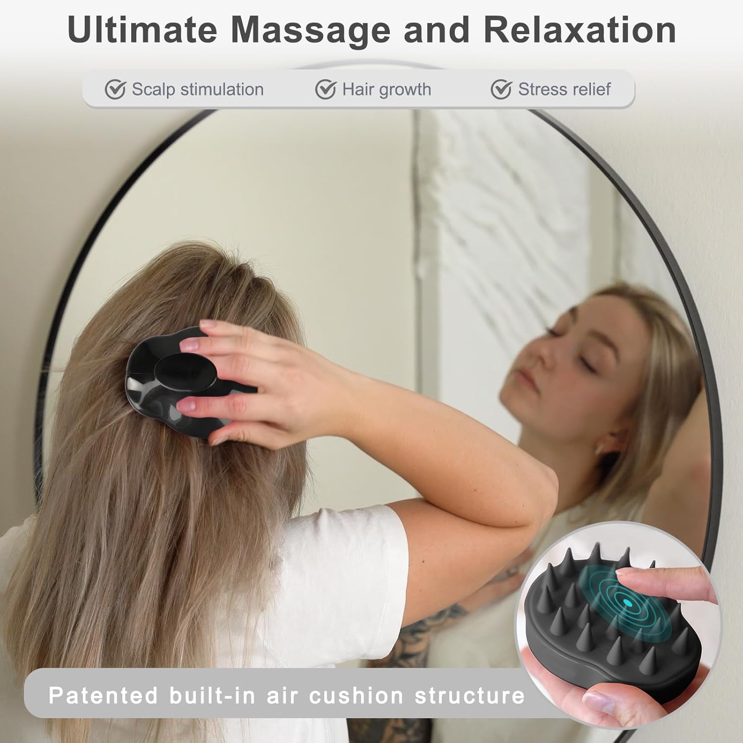 Scalp Massager Brush for Hair Growth & Dandruff Care