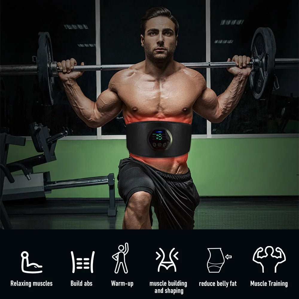 EMS Abs Stimulator Belt – Ultimate Muscle Toner for Core, Arms, Legs