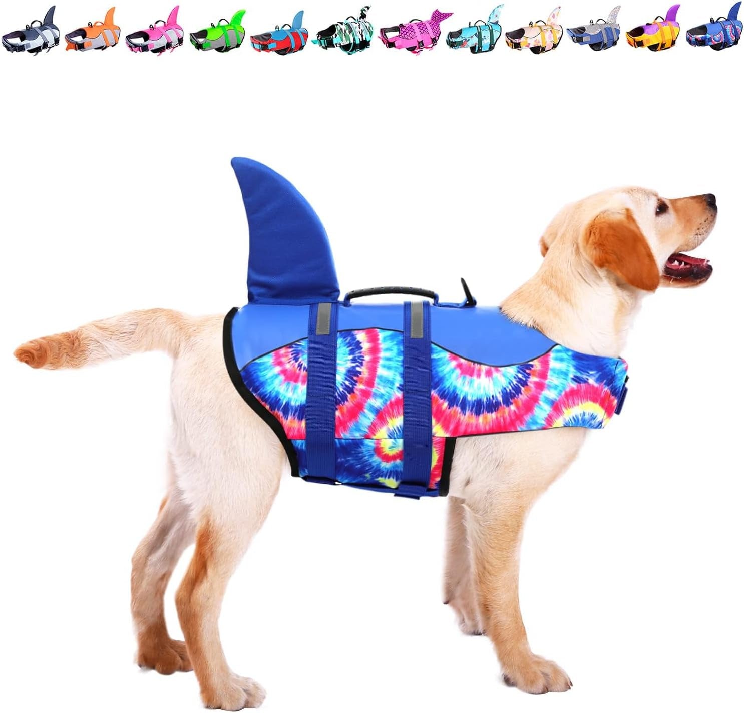 Dog Life Jacket with Floatation – Shark Safety Vest for Swimming