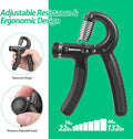 Grip Strength Trainer – Adjustable Hand Gripper 22–132Lbs