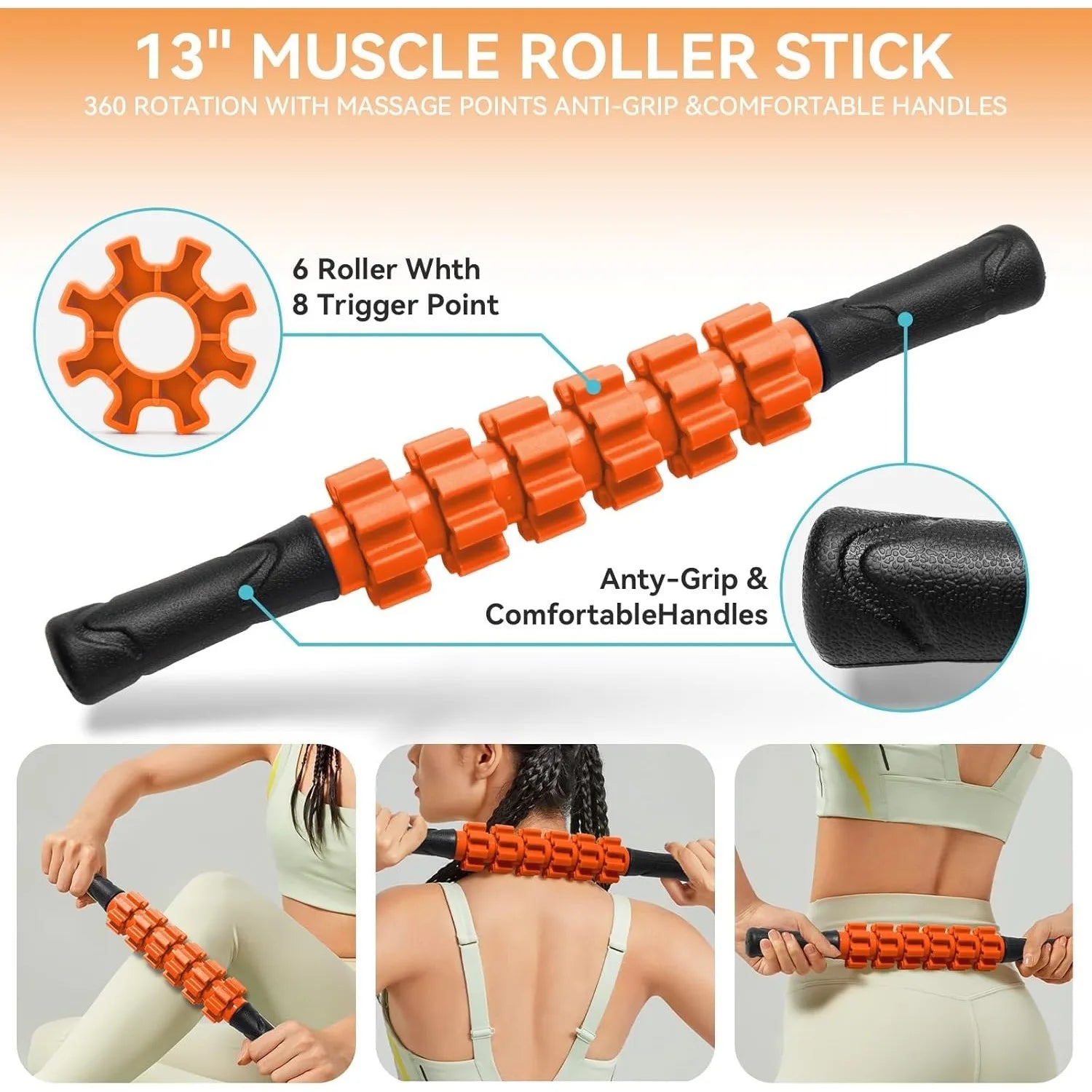 5-in-1 Foam Roller Set – Deep Tissue Muscle Massage & Trigger Point Therapy Kit