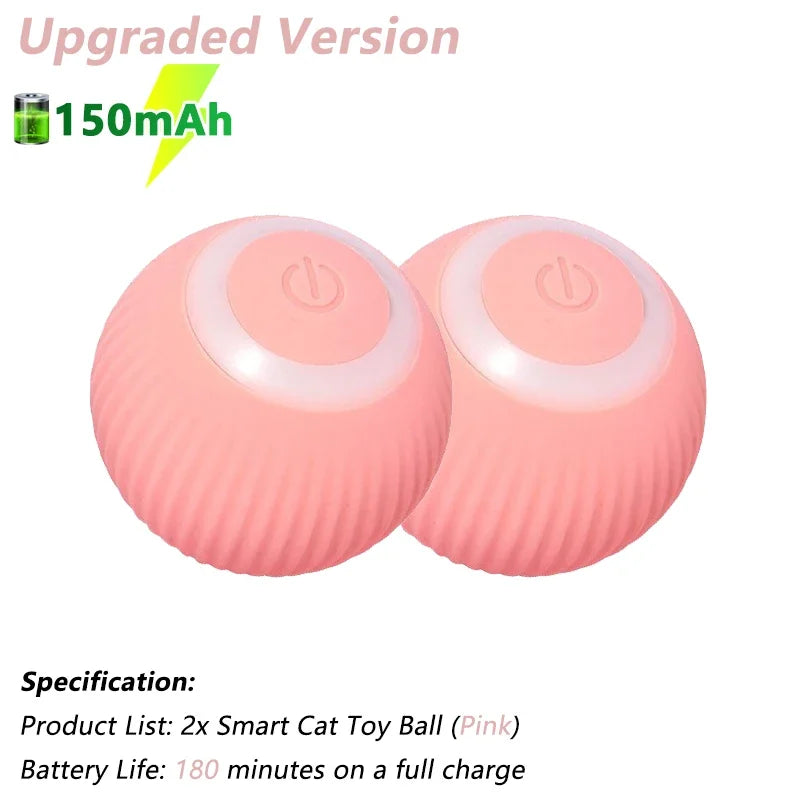 Smart Cat Toy Ball – Automatic Rolling & Rechargeable