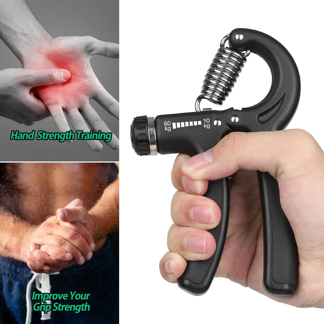 Grip Strength Trainer – Adjustable Hand Gripper 22–132Lbs