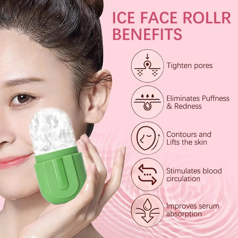 Ice Face Roller – Silicone Facial Lifting & Contouring Tool