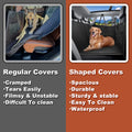 Back Seat Extender for Dogs – Waterproof PU Dog Car Seat Cover with Hard Bottom