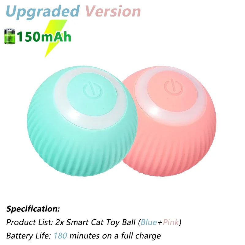 Smart Cat Toy Ball – Automatic Rolling & Rechargeable
