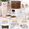 Smart Pet Feeder with Dual Bowls – 5L WiFi Automatic Food Dispenser