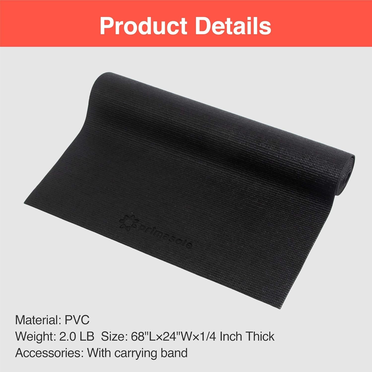 Yoga Mat Non-Slip with Carry Strap – Thick for Home, Gym & Pilates
