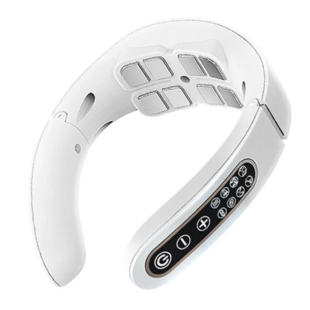 Smart Neck Massager – 15 Gears, 6 Modes, USB Rechargeable