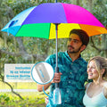 3-in-1 Sun Umbrella with Fan and Mister – UV Protection