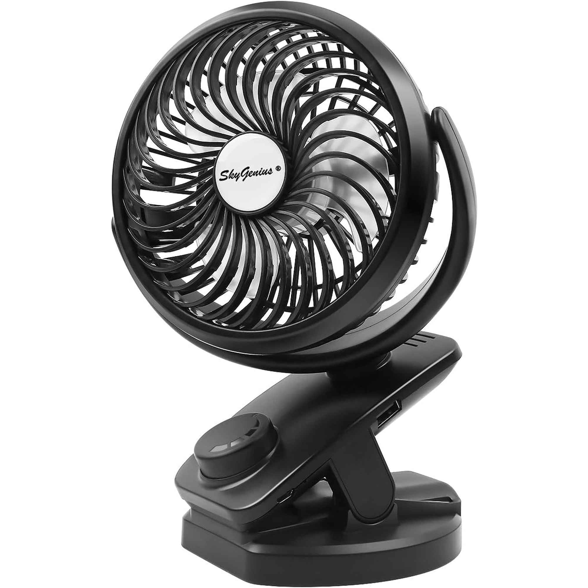 USB Rechargeable Clip-On Stroller Fan – Battery Powered, 40H Runtime