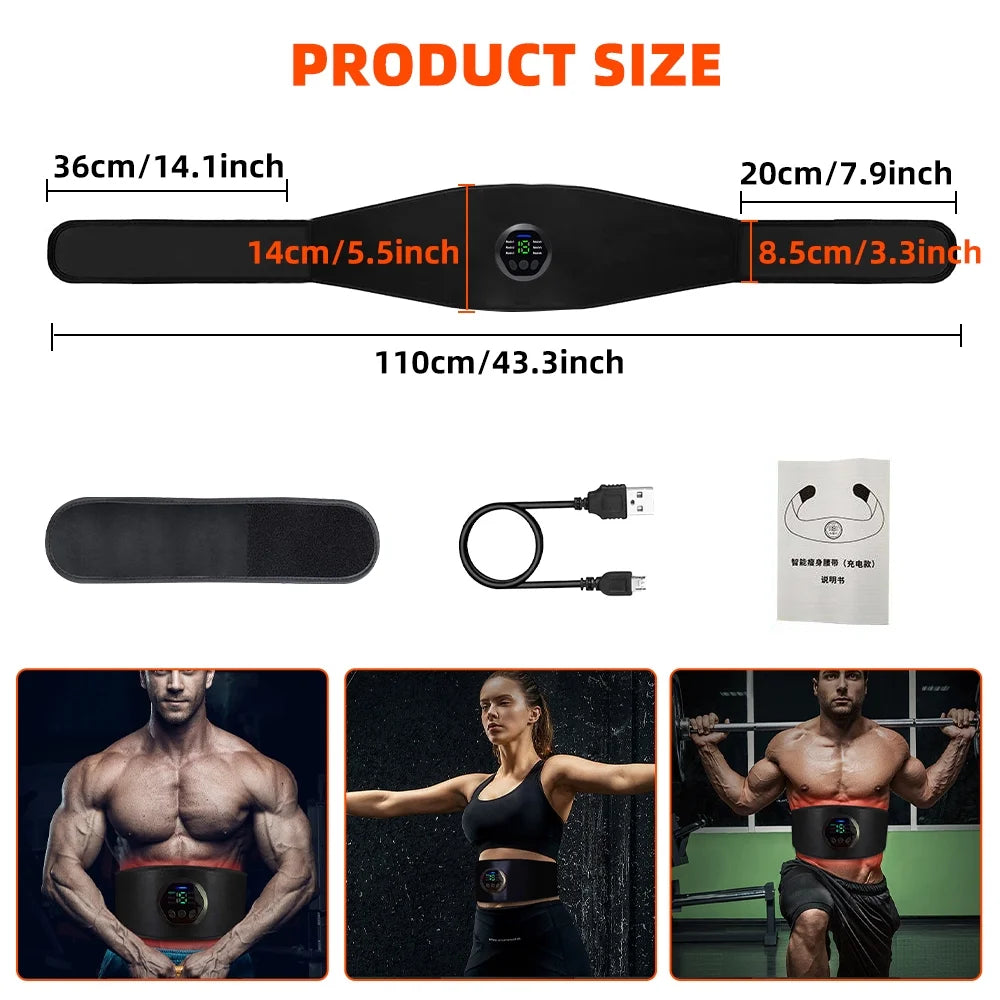 EMS Abs Stimulator Belt – Ultimate Muscle Toner for Core, Arms, Legs