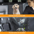 Waterproof Dog Car Seat Cover with Mesh Window – Nonslip & Scratchproof