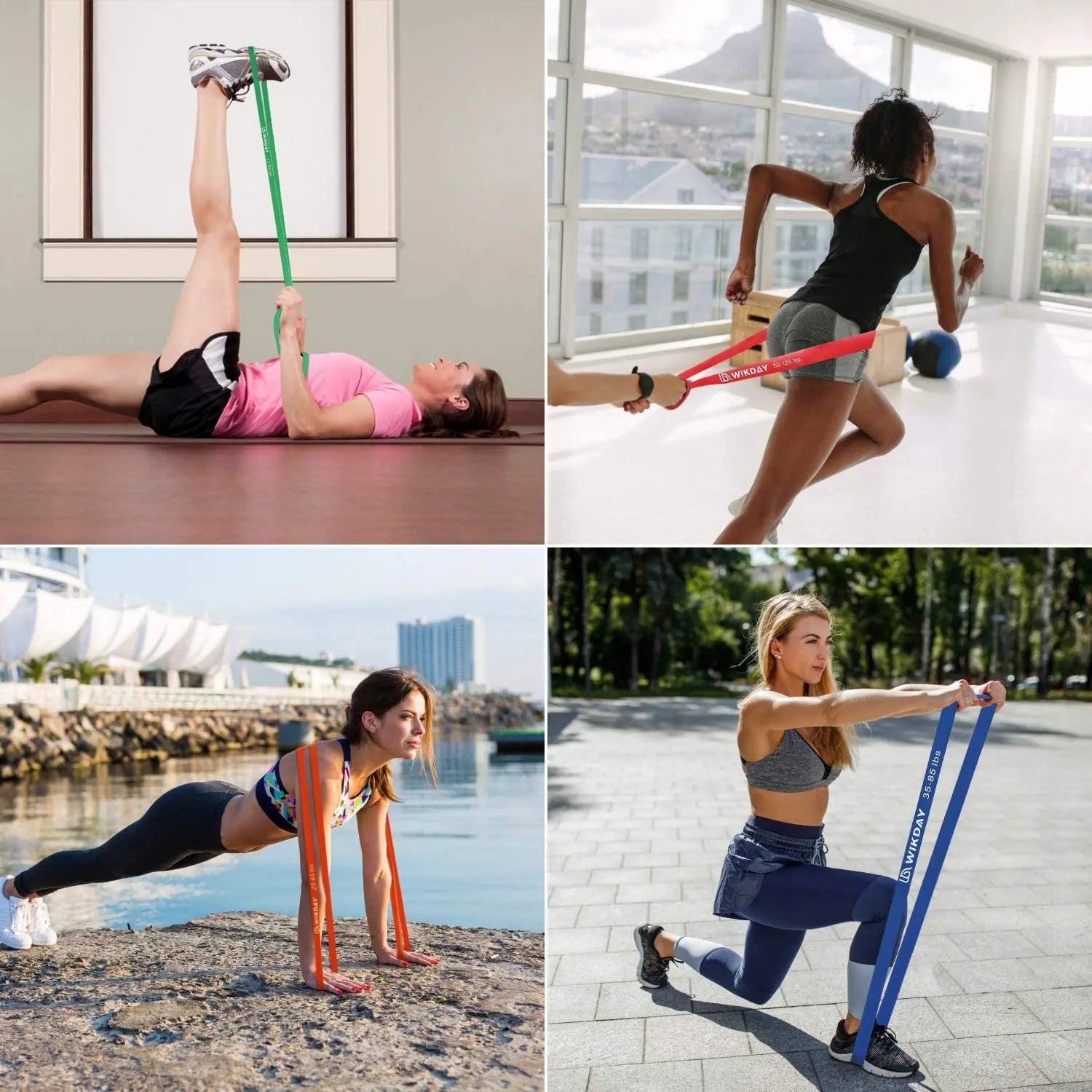 Natural Rubber Resistance Bands for Fitness & Pull-Ups