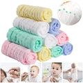 Muslin Baby Washcloths & Towels – 10 Pack Soft Cotton for Newborns