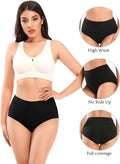 High Waist Cotton Briefs – Soft Breathable Full Coverage Underwear