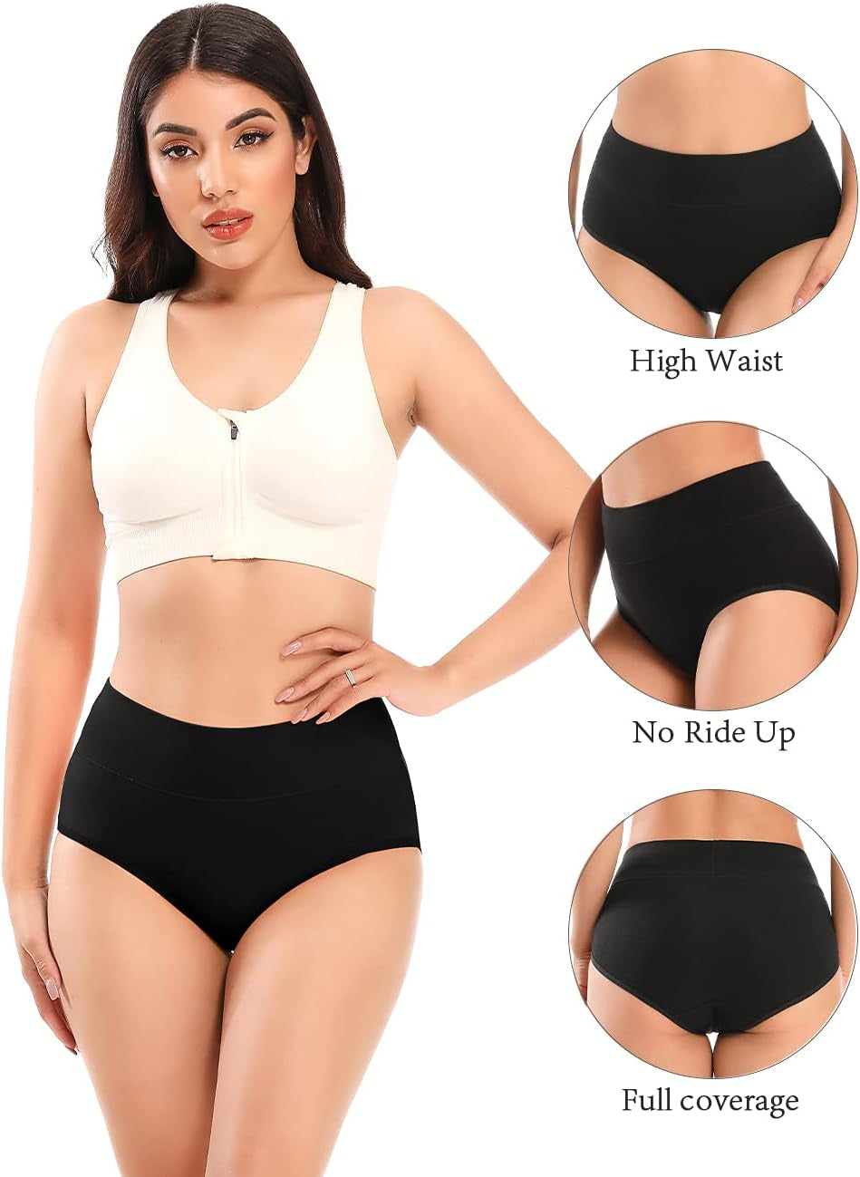 High Waist Cotton Briefs – Soft Breathable Full Coverage Underwear