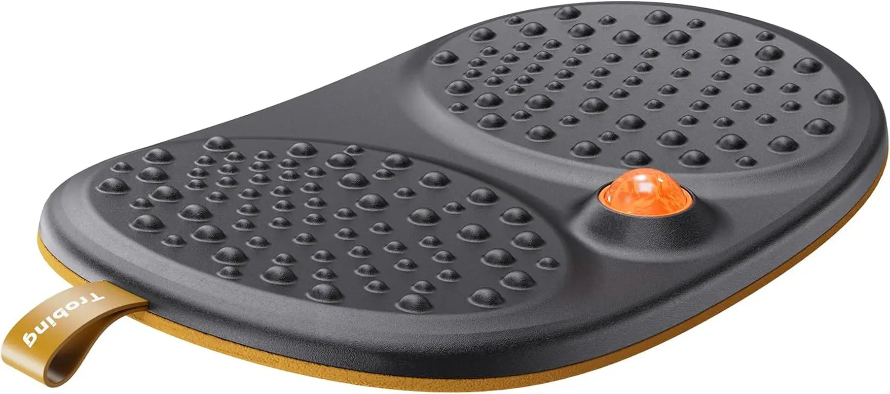 Wooden Standing Desk Balance Board with Rollerball – Anti-Fatigue Mat