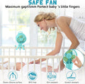 Mini Clip-On Stroller Fan – Flexible Tripod, USB Rechargeable