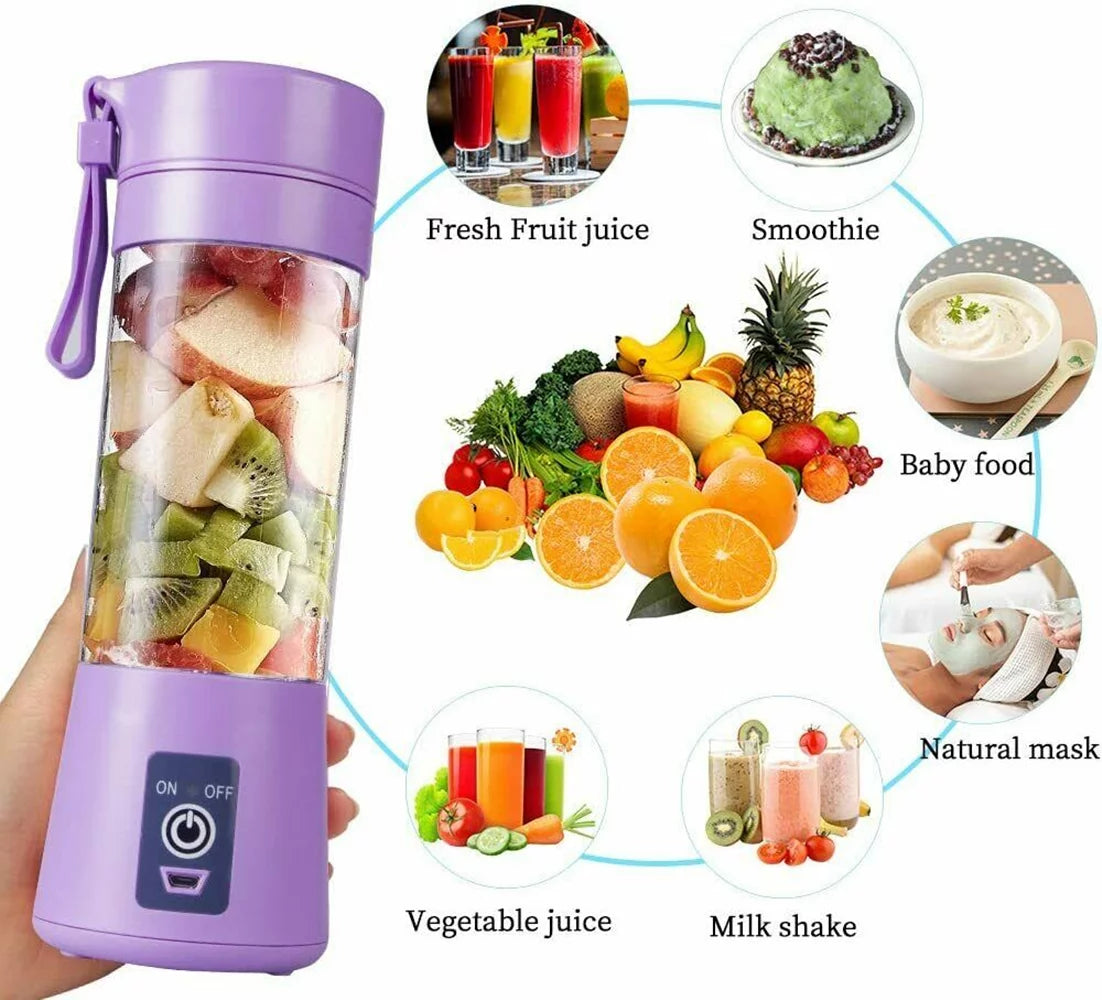 Portable USB Blender – Rechargeable Smoothie & Juice Cup