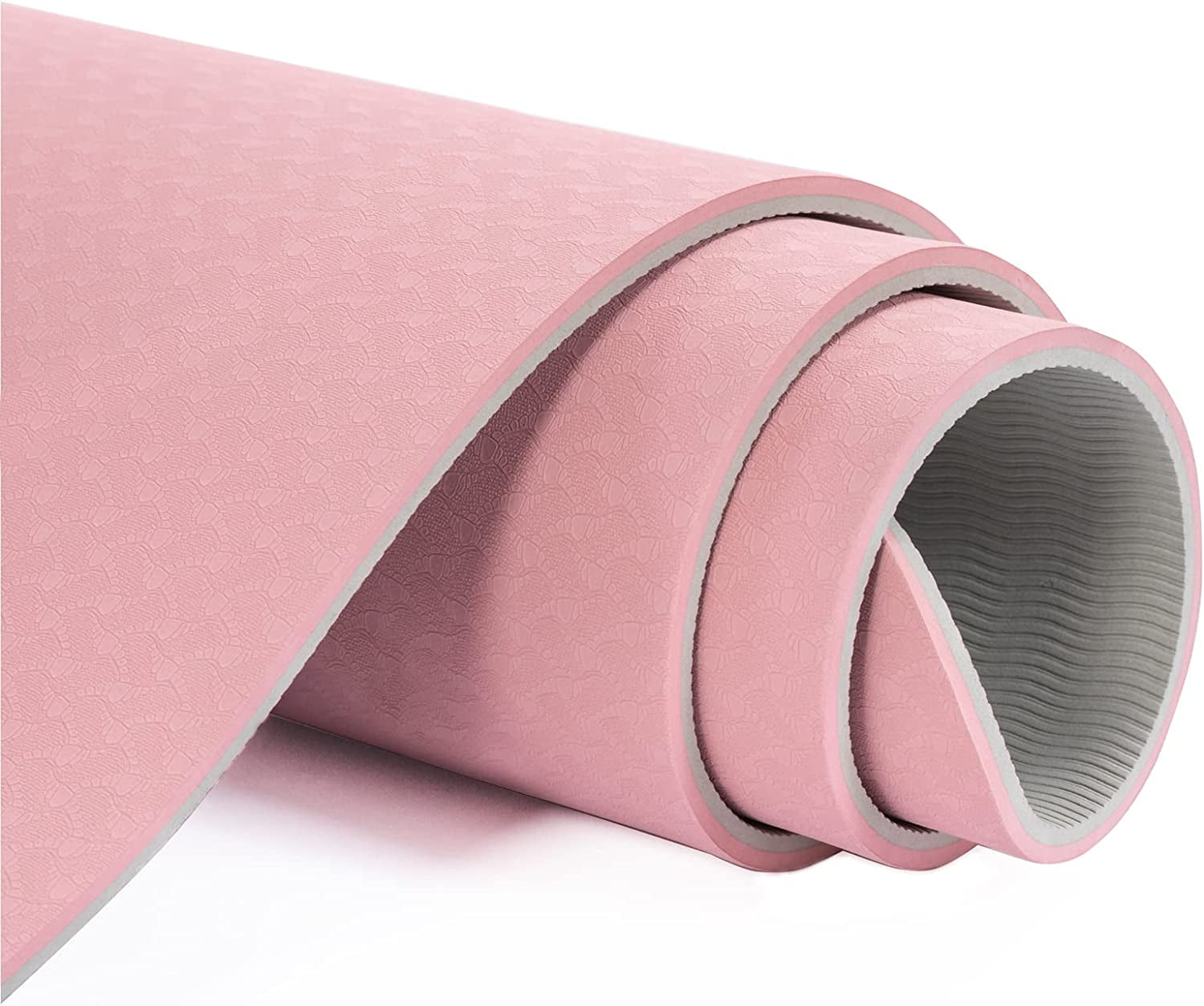 Extra Thick Non-Slip Yoga Mat – 1/3" TPE with Strap & Bag