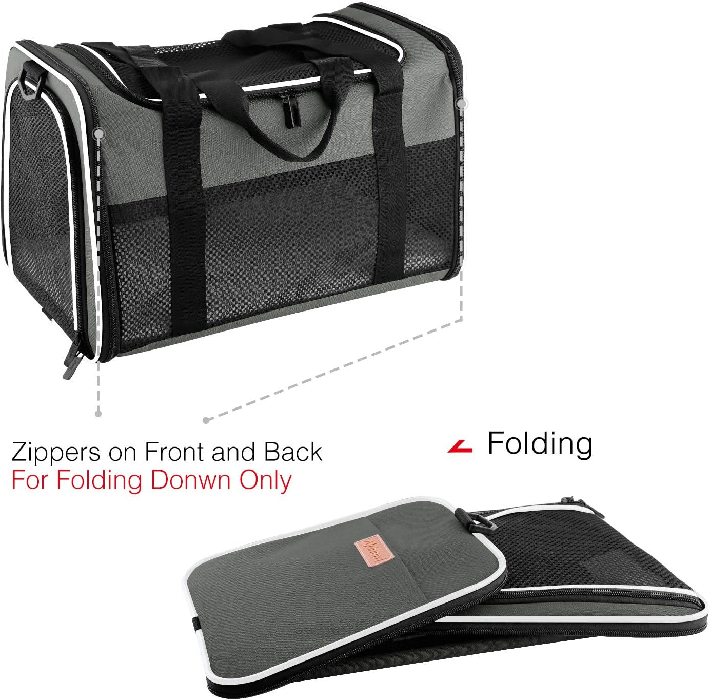 Cat & Dog Carrier – Airline Approved Soft-Sided Travel Bag