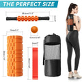 5-in-1 Foam Roller Set – Deep Tissue Muscle Massage & Trigger Point Therapy Kit