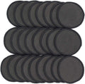 25-Pack Charcoal Bamboo Reusable Makeup Remover Pads with Laundry Bag