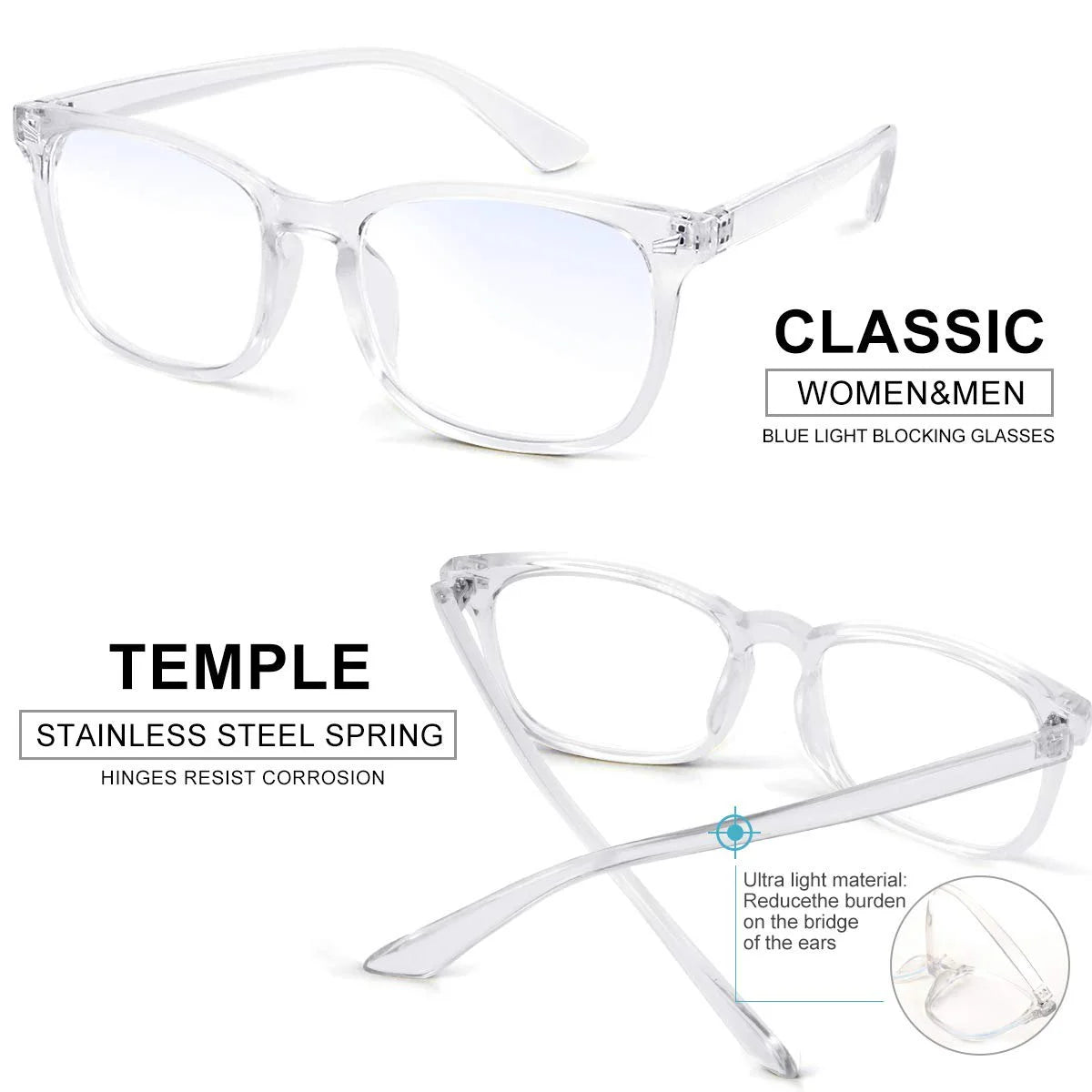 Gamma Ray Blue Light Blocking Glasses – UV400 Eye Protection