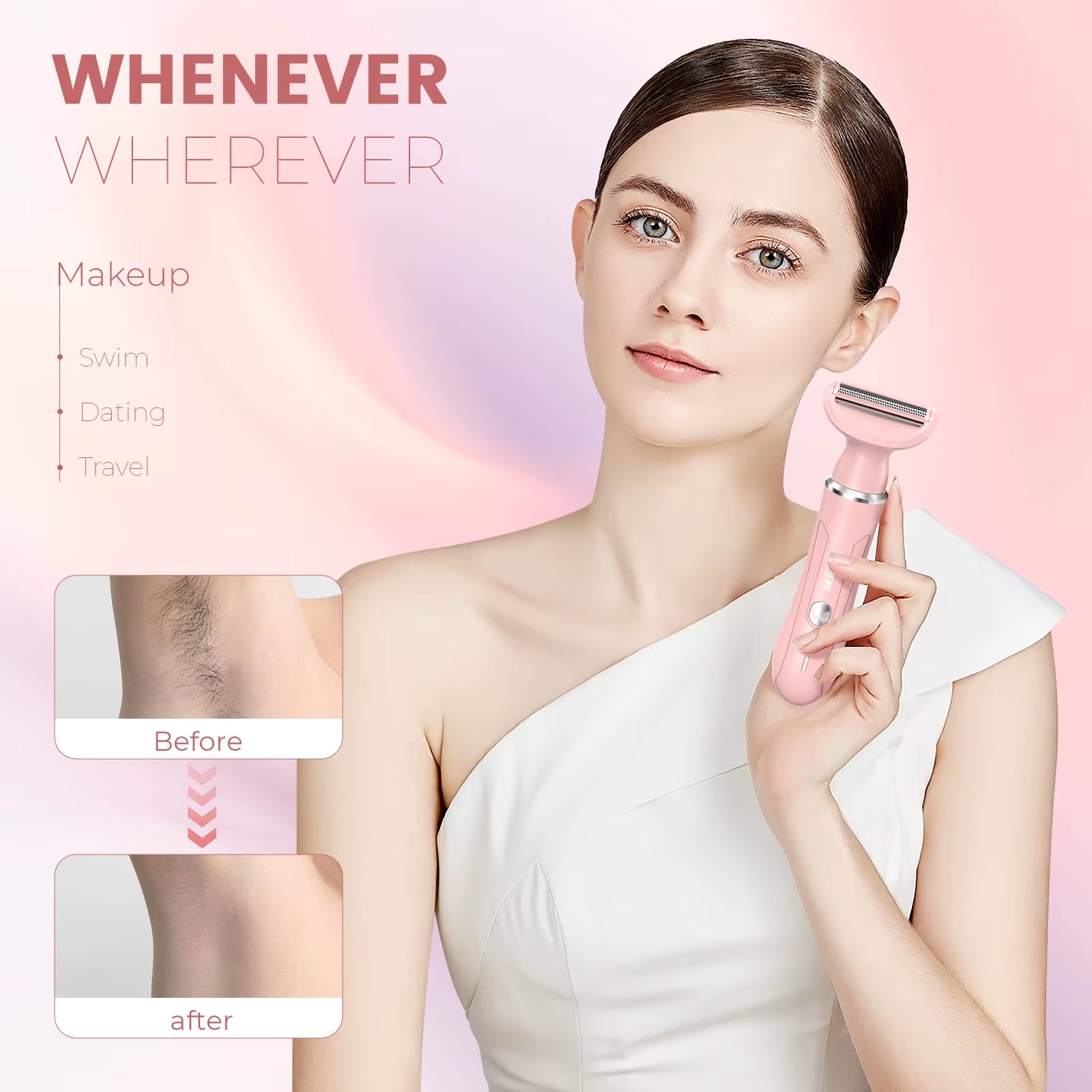 4-in-1 Electric Lady Shaver & Body Hair Removal Epilator