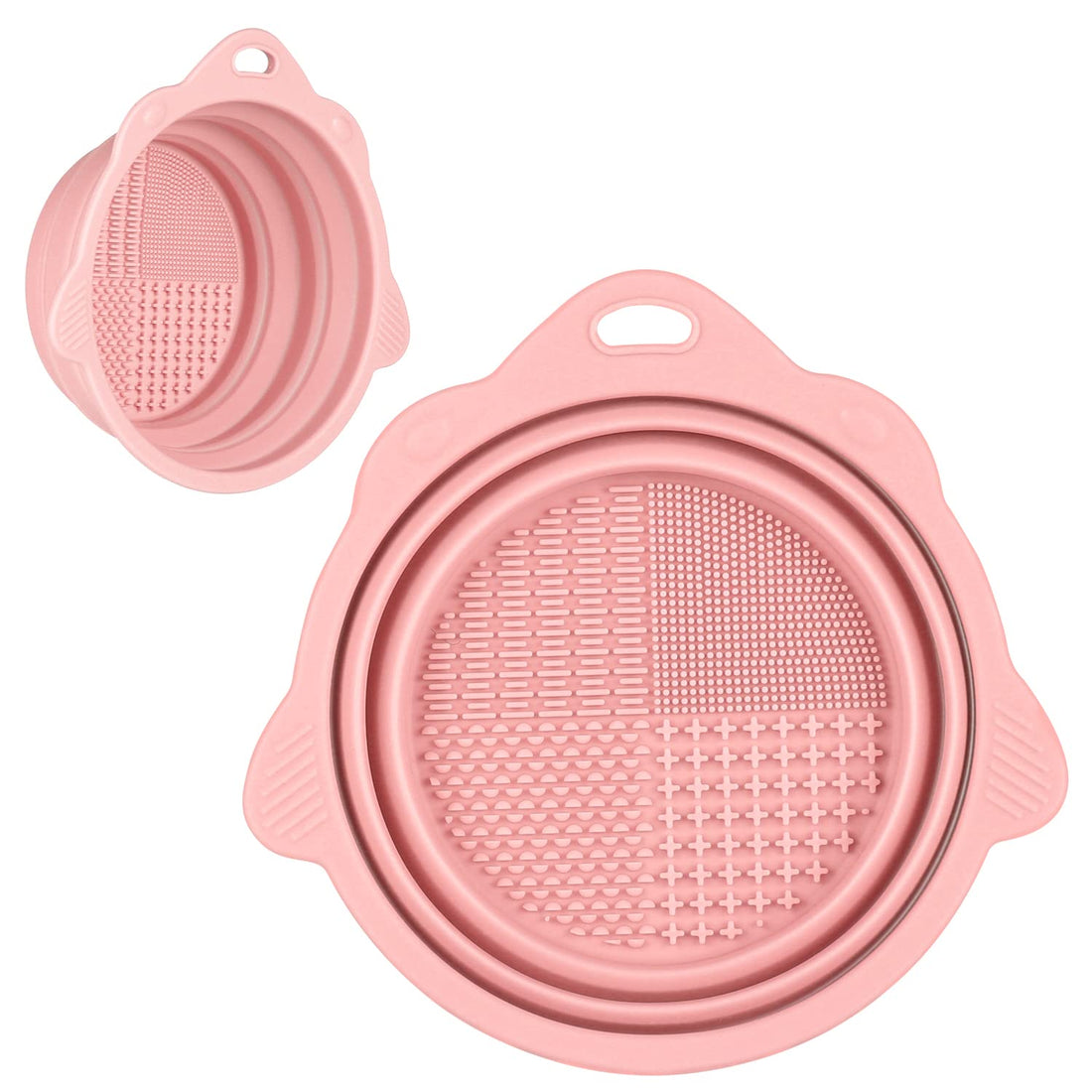 Foldable Silicone Makeup Brush Cleaner Bowl – Portable Cleaning Tool