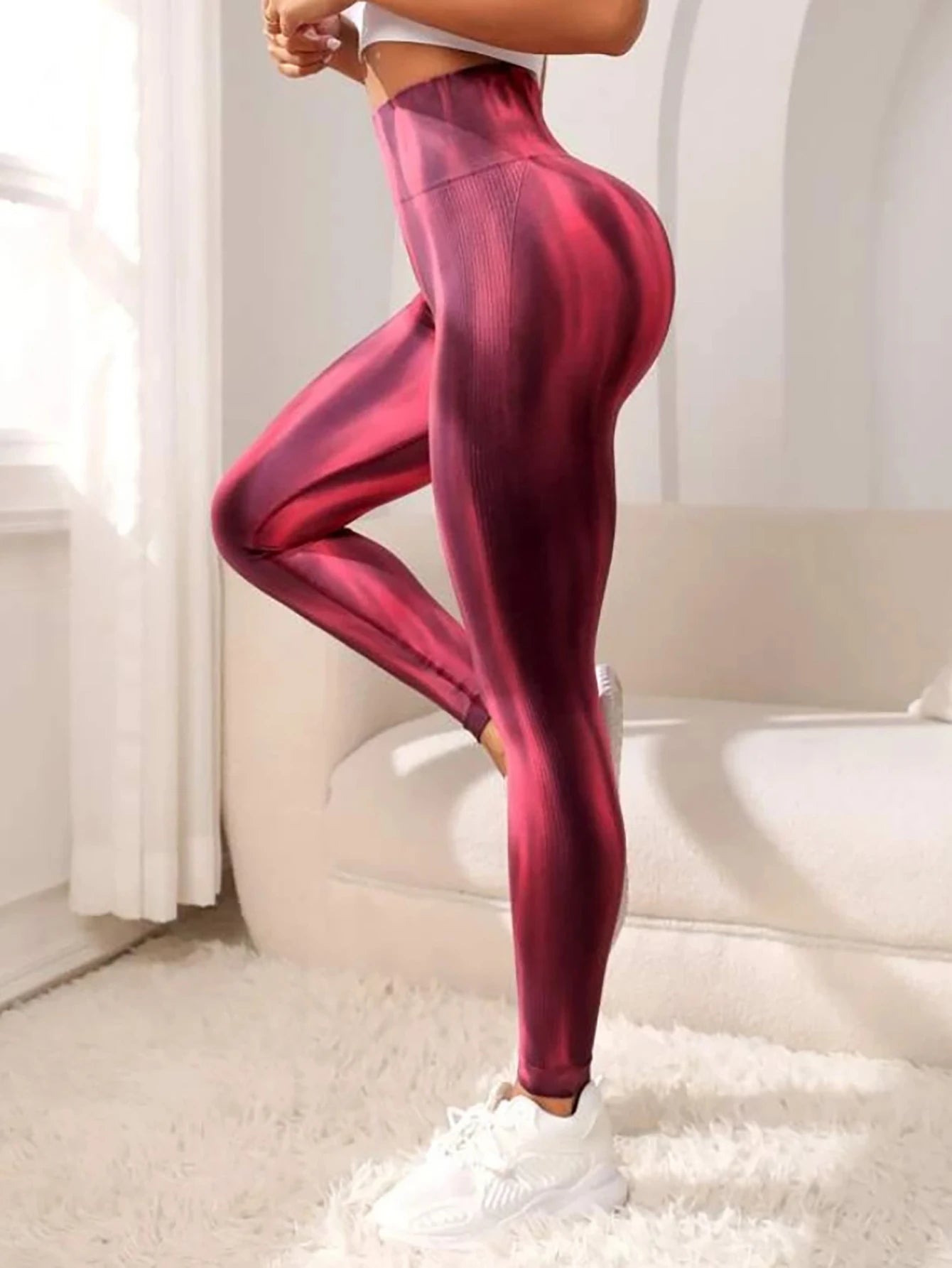High Waist Tie Dye Butt Lifting Yoga Pants – Tummy Control Leggings