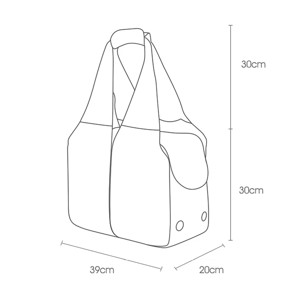 Breathable Cat Carrier Bag – Foldable Travel Pet Shoulder Bag for Cats & Small Dogs