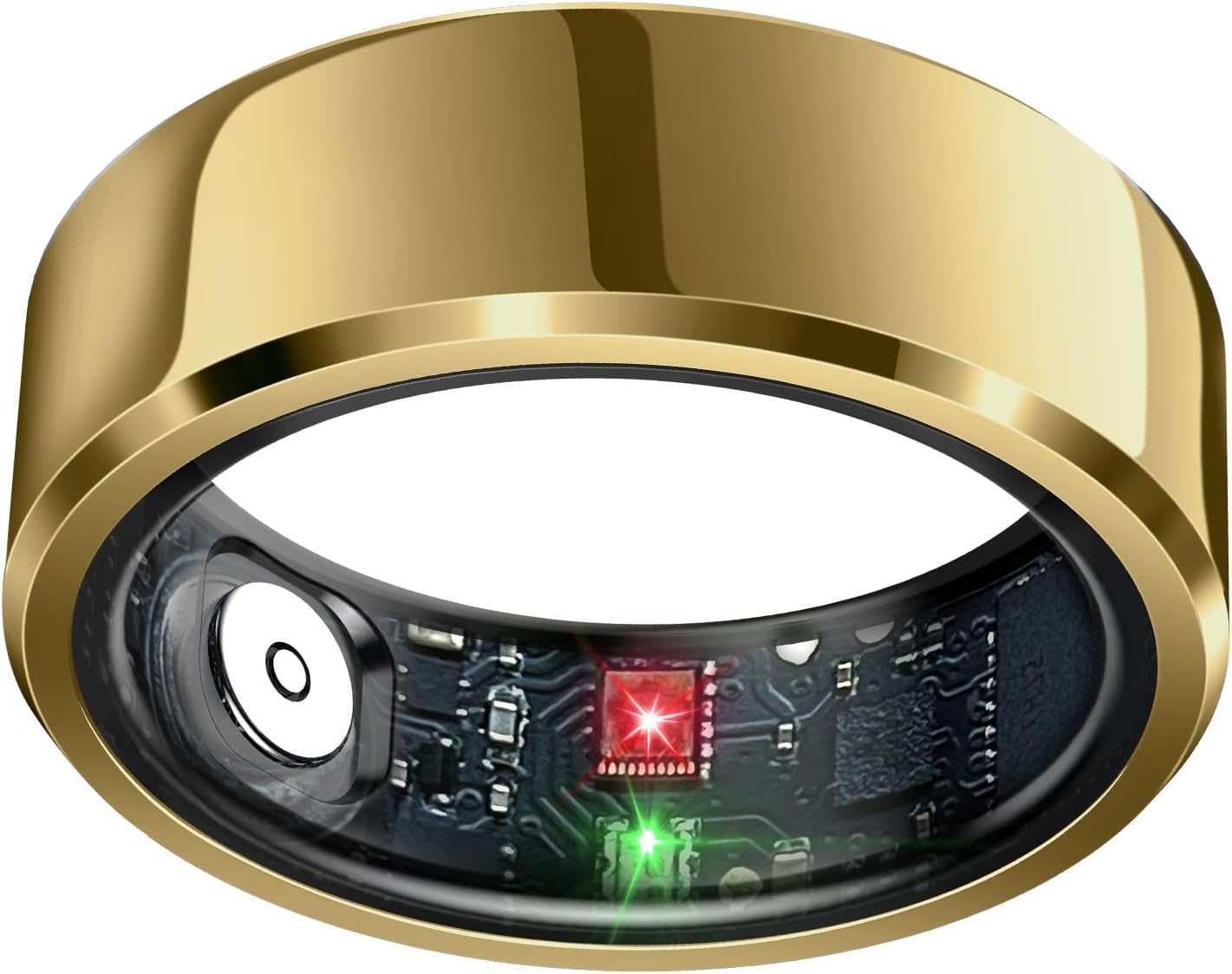 Smart Fitness Ring Health & Sleep Tracker with Air Gestures – Black