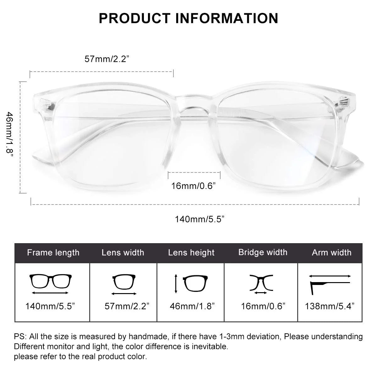 Gamma Ray Blue Light Blocking Glasses – UV400 Eye Protection