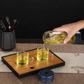 Portable Glass Tea Infuser Bottle – Double Walled with Cups (15.2oz)