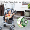USB Rechargeable Clip-On Stroller Fan – Battery Powered, 40H Runtime