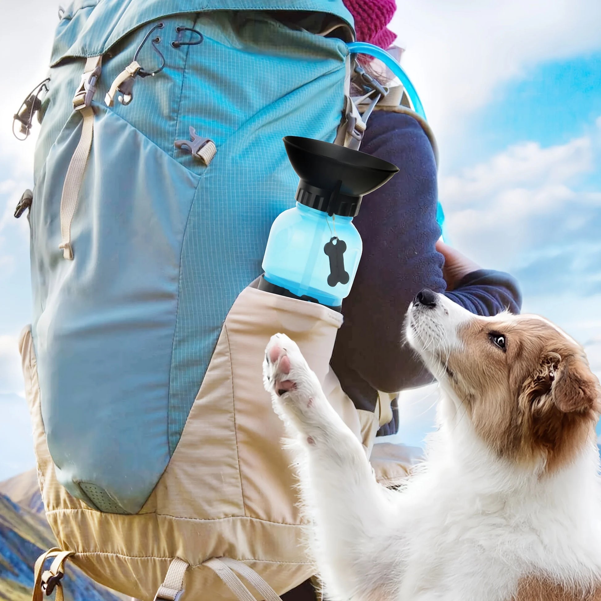 Portable Dog Water Bottle – Travel Dispenser for Dogs & Cats
