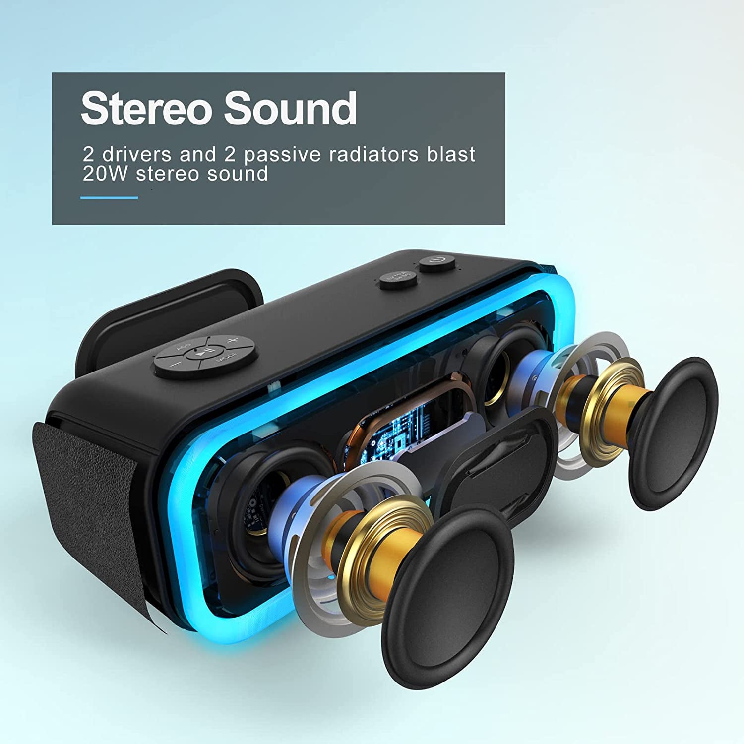 Soundbox Pro Bluetooth Speaker with Bass & Light Show