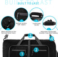 Foldable Travel Duffel Bag – Waterproof, Lightweight Gym & Weekender